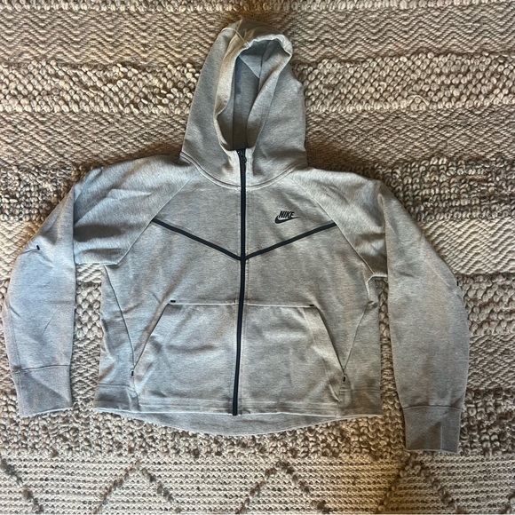 Nike Tech Fleece Tracksuit Set Women Gray Hoodie Joggers Small Medium Athleisure - Picture 5 of 12